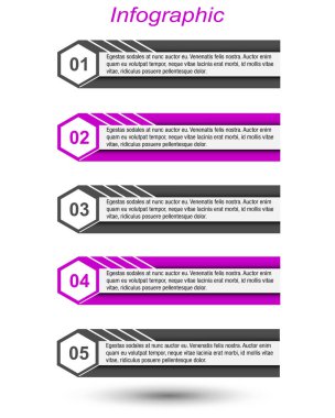 Modern Tasarım Şablonu, bilgi grafikleri ve web düzeni için pankartlar için kullanılabilir.