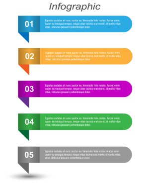 Modern Tasarım Şablonu, bilgi grafikleri ve web düzeni için pankartlar için kullanılabilir.