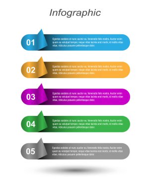 Modern Tasarım Şablonu, bilgi grafikleri ve web düzeni için pankartlar için kullanılabilir.