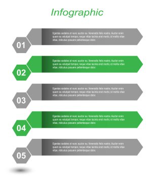 Modern Tasarım Şablonu, bilgi grafikleri ve web düzeni için pankartlar için kullanılabilir.