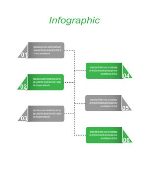 Bilgi-grafik tasarım şablonu. Sıralama ve istatistikleri görüntülemek için fikir.