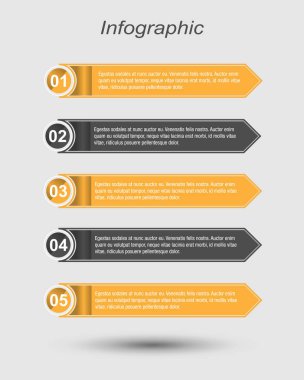 Modern Tasarım Şablonu, bilgi grafikleri ve web düzeni için pankartlar için kullanılabilir.