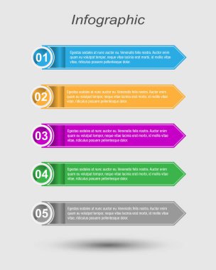 Modern Tasarım Şablonu, bilgi grafikleri ve web düzeni için pankartlar için kullanılabilir.