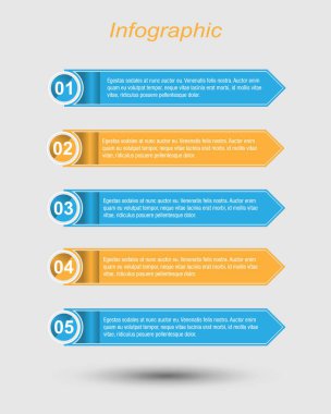 Modern Tasarım Şablonu, bilgi grafikleri ve web düzeni için pankartlar için kullanılabilir.