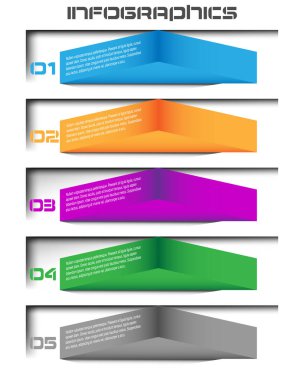 Modern Tasarım Şablonu, bilgi grafikleri ve web düzeni için pankartlar için kullanılabilir.