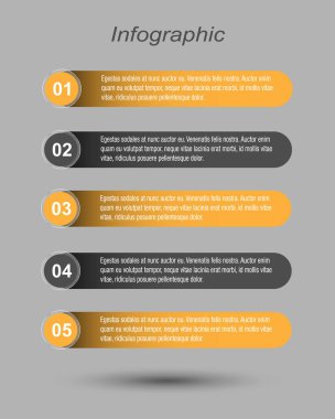 Modern Tasarım Şablonu, bilgi grafikleri ve web düzeni için pankartlar için kullanılabilir.