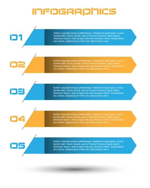 Modèle Conception Moderne Peut Être Utilisé Pour Info Graphiques Bannières — Image vectorielle