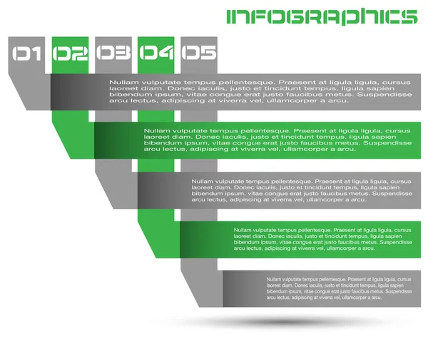 Modèle Conception Infographie Idée Pour Afficher Information Classement Les Statistiques — Image vectorielle