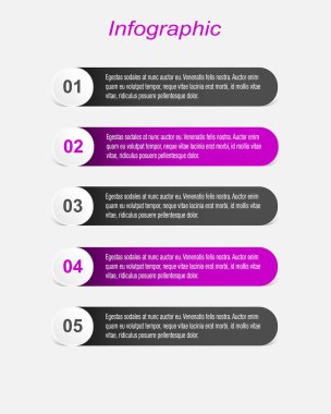 Modern Tasarım Şablonu, bilgi grafikleri ve web düzeni için pankartlar için kullanılabilir.