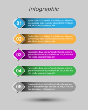 Modern Tasarım Şablonu, bilgi grafikleri ve web düzeni için pankartlar için kullanılabilir.