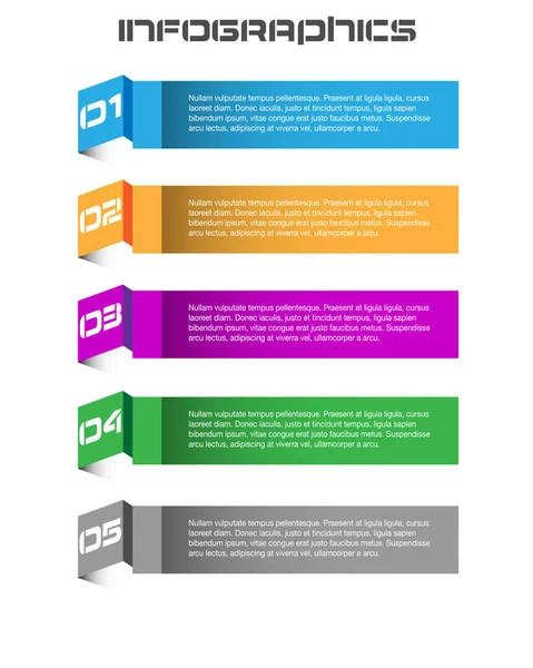 Modèle Conception Moderne Peut Être Utilisé Pour Info Graphiques Bannières — Image vectorielle