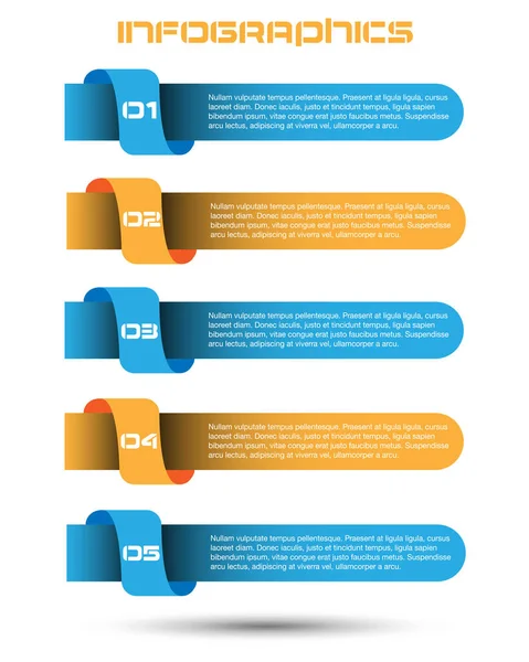 Modèle Conception Moderne Peut Être Utilisé Pour Info Graphiques Bannières — Image vectorielle