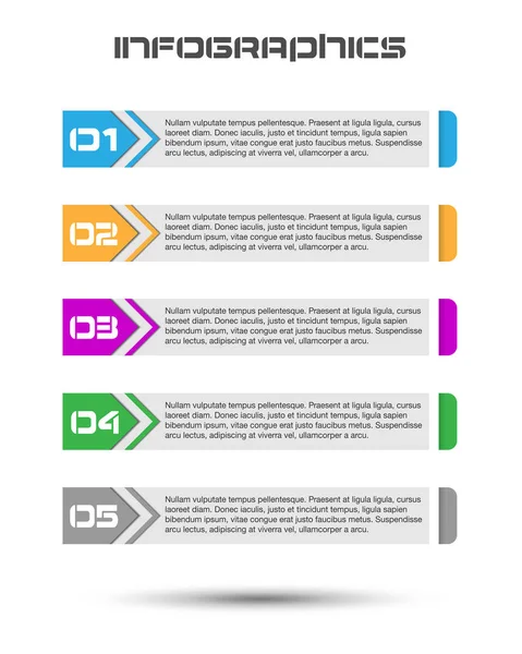 Modèle Conception Moderne Peut Être Utilisé Pour Info Graphiques Bannières — Image vectorielle