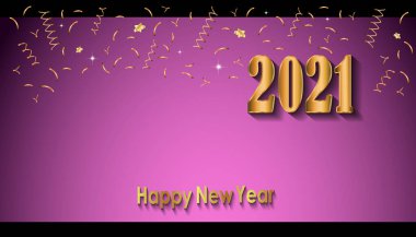 2021 Yeni Yıl Davetiyeleriniz, festival posterleriniz, tebrik kartlarınız ve kapağınız için mutlu yıllar..