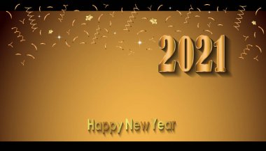 2021 Yeni Yıl Davetiyeleriniz, festival posterleriniz, tebrik kartlarınız ve kapağınız için mutlu yıllar..