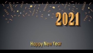 2021 Yeni Yıl Davetiyeleriniz, festival posterleriniz, tebrik kartlarınız ve kapağınız için mutlu yıllar..