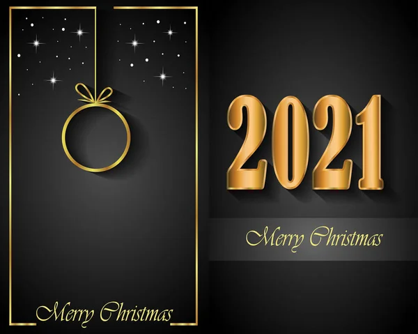 Frohe Weihnachten 2021 — Stockvektor
