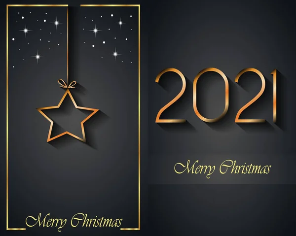 Frohe Weihnachten 2021 — Stockvektor