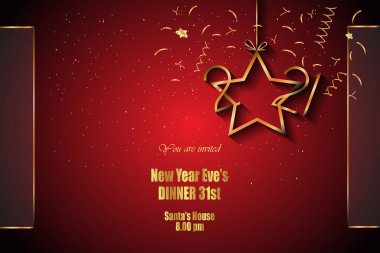 2021 Yeni Yıl Davetiyeleriniz, festival posterleriniz, tebrik kartlarınız ve kapağınız için mutlu yıllar..