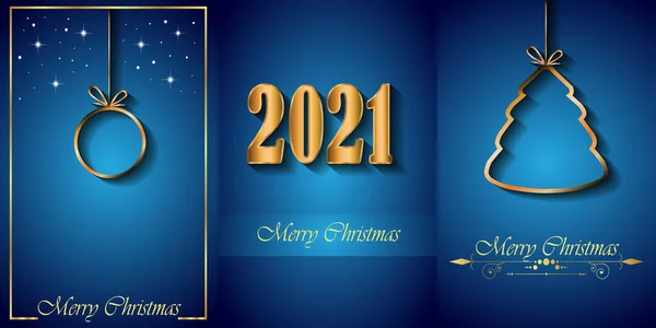 2021 Καλά Χριστούγεννα Φόντο Για Εποχιακές Προσκλήσεις Σας Αφίσες Φεστιβάλ — Διανυσματικό Αρχείο