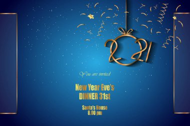 2021 Yeni Yıl Davetiyeleriniz, festival posterleriniz, tebrik kartlarınız ve kapağınız için mutlu yıllar..