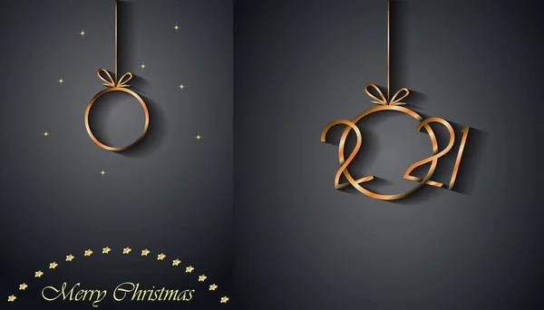 2021あなたの季節の招待状 祭りのポスター 挨拶カードのためのメリークリスマスの背景 — ストックベクタ