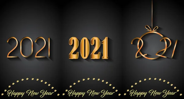 2021 Feliz Año Nuevo Fondo Para Sus Invitaciones Temporada Carteles — Vector de stock