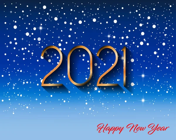 2021 Gelukkig Nieuwjaar Achtergrond — Stockvector