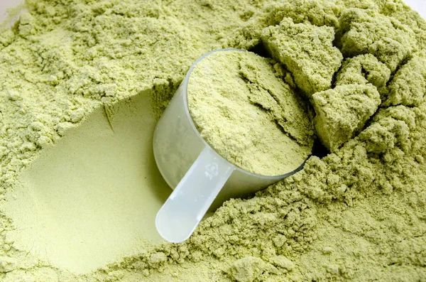 Green Tea Whey Protein — Stock Photo, Image