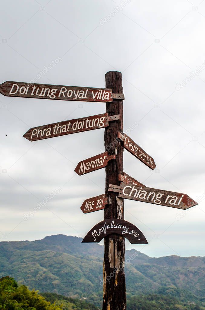 Doi Tung Signpost