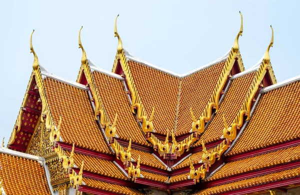 Acoperiș templu thailandez — Fotografie, imagine de stoc