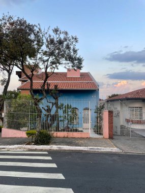 Streets, wallart and architecture in the neighborhood Jardim Sao Paulo. In Sao Paulo, Brazil. September 9, 2025.