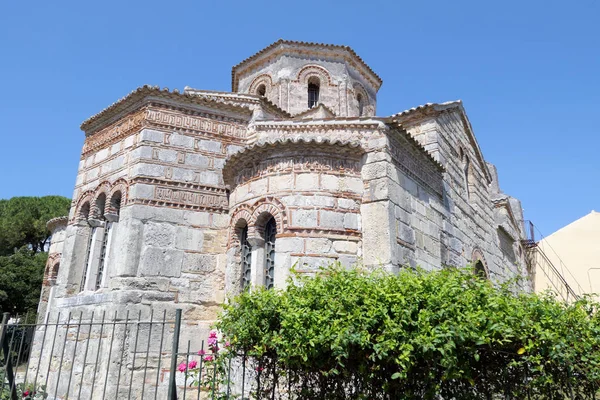 Byzantský Kostel Ajos Iasonas Kai Sosipatros Městě Korfu Kerkyra — Stock fotografie