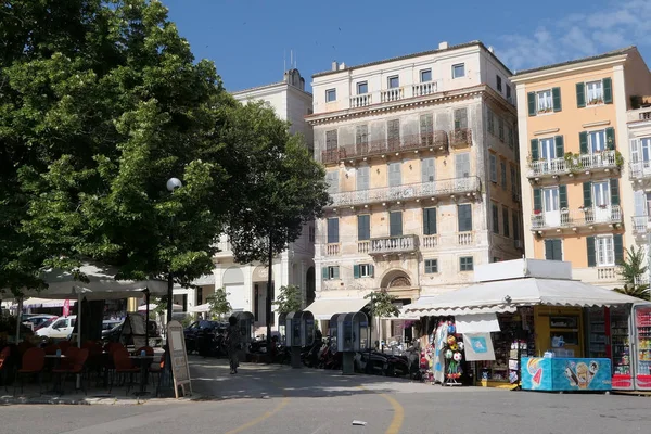 Corfu Stad Corfu Griekenland Mei 2018 Cityscape Van Oude Stadsgedeelte — Stockfoto