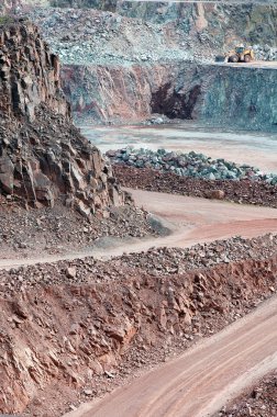 bir yüzey benim görüntülemek taş ocağı. madencilik sektörü.