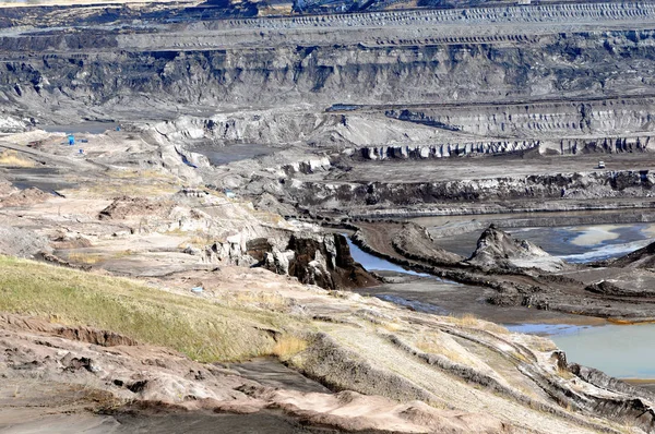 Une Mine Charbon Ciel Ouvert Pour Approvisionnement Énergétique Destruction Massive — Photo