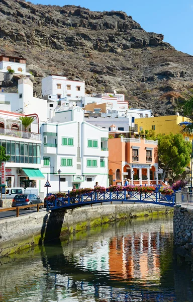 Puerto Mogan Gran Canaria Spanien Juni 2017 Stadsbilden Puert Mogan — Stockfoto