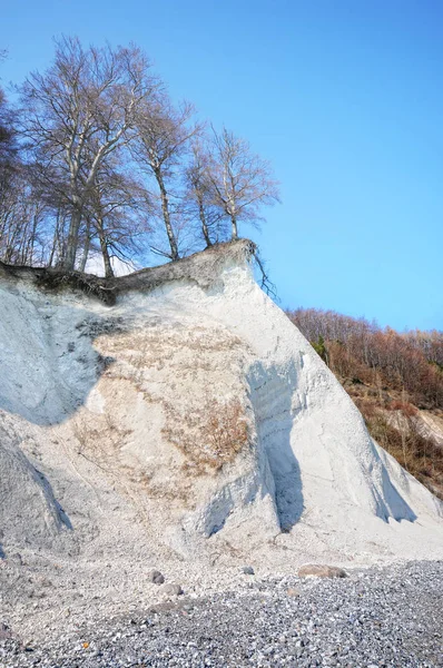 Ruegen Island White Chalk Rock Cliff Baltic Sea Coast Germany — Stock Photo, Image