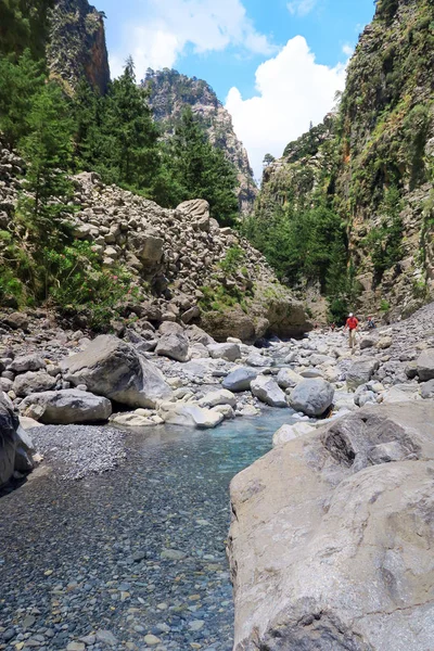 Samaria Gorge em Creta (Grécia) trilha — Fotografia de Stock