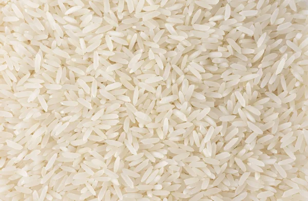 Top closeup view of raw rice.