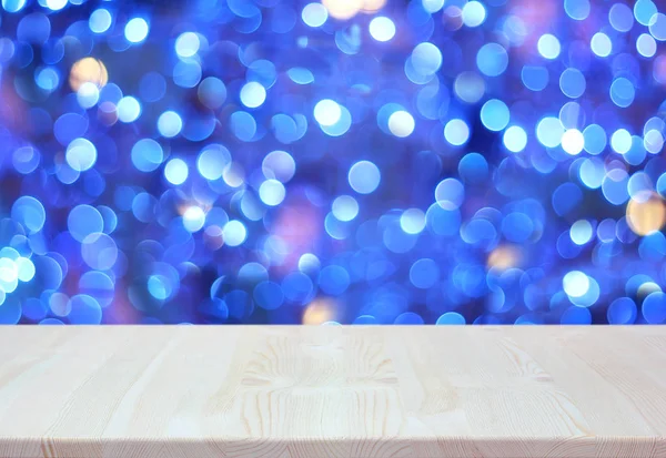 Πρωτοχρονιάτικο Χριστούγεννα Φόντο Κενό Πίνακα Θολή Φόντο Γαλάζιο Επιφάνεια Εργασίας — Φωτογραφία Αρχείου