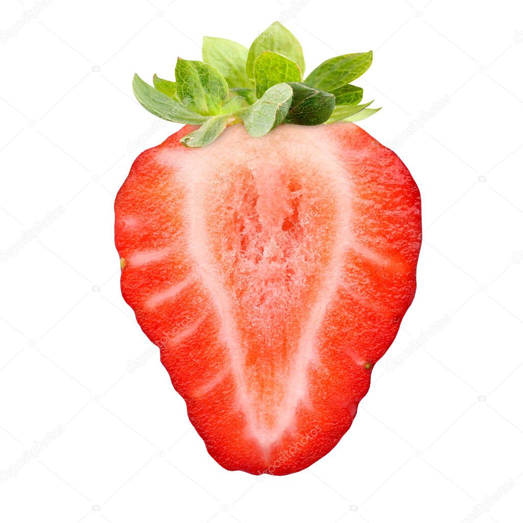 strawberry isolated on white background.