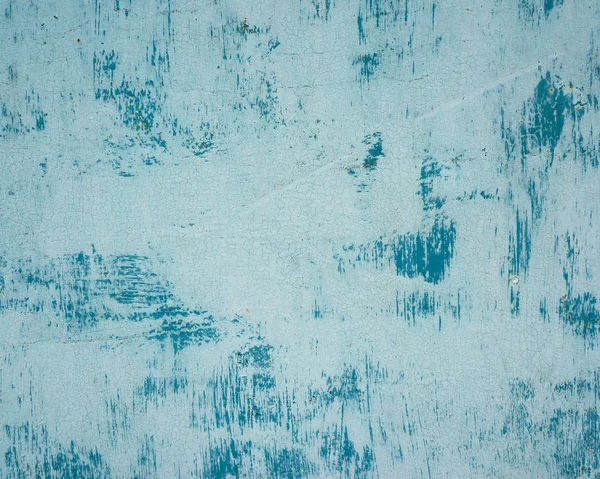 Старий фон, синя стіна з тріщинами . — стокове фото