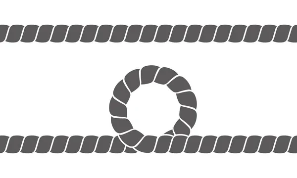 Corde de fils tordus. vecteur. sans couture — Image vectorielle