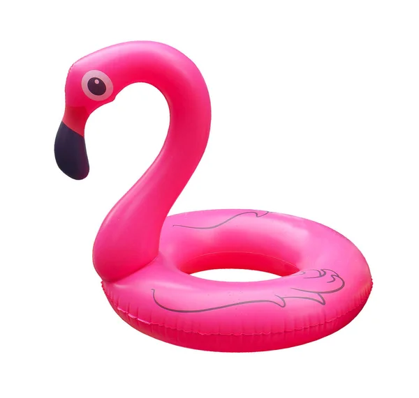Rusland Sotsji Augustus 2019 Rubberen Ring Zwemmen Flamingo Geïsoleerd Een — Stockfoto