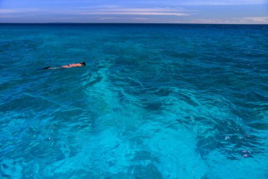 Tayland 'ın güneyindeki Tropicana' daki okyanus sahili manzarası