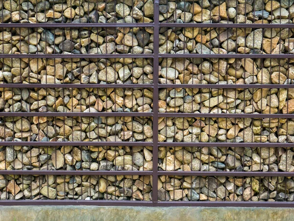 Modern Design Idea Wall Construct Stone Fence — Stock Photo, Image