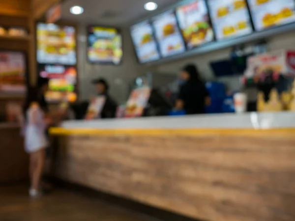 Borrão Balcão Americano Fast Food — Fotografia de Stock