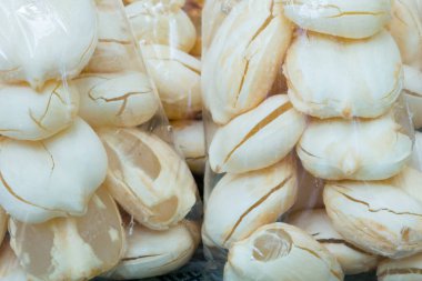 Plastik pakette toddy palmiye meyvesi