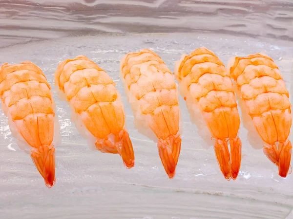 Tác Sushi Japonským Jídlem — Stock fotografie